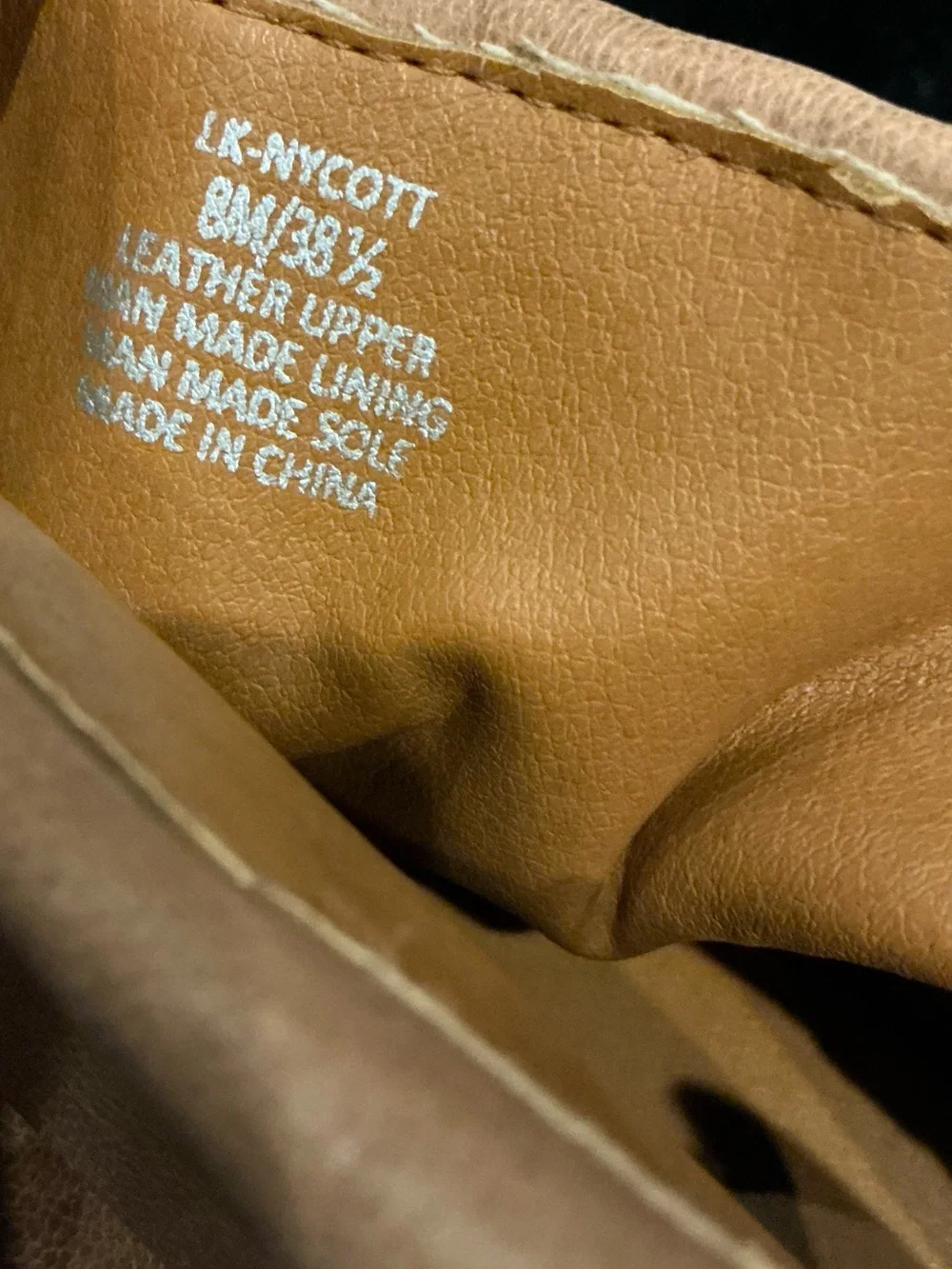Lucky Brand Nycott Tan Fold-Over Leather Ankle Boots